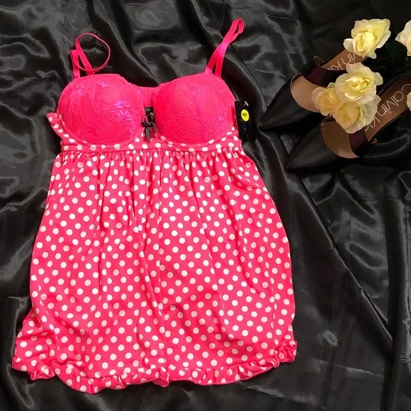 037 - Rene Rofe SEXY 2PC Lingerie Set Sz 6/8 M - Picture 3 of 10